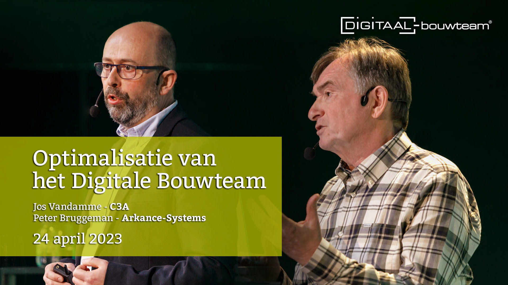 Digitaal bouwteam - Optimalisatie van het Digitale Bouwteam - 24 april 2023